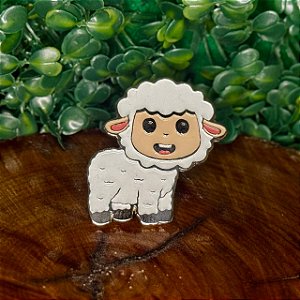 ARGANÉU/PRENDEDOR DE LENÇO OVELHA DE LADO