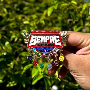 ARGANÉU/PRENDEDOR DE LENÇO, CAMPORI DSA 2027 ATUALIZADO LOGO DIMINUIDO, COM CLASSES E BRILHA NO ESCURO