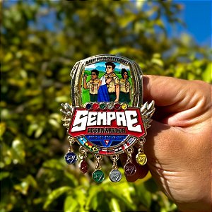 ARGANÉU/PRENDEDOR DE LENÇO, CAMPORI DSA 2027 ATUALIZADO , COM CLASSES E BRILHA NO ESCURO