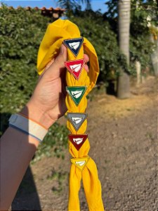 KIT, ARGANEL TRIANGULO COM AS CORES DAS CLASSES, 6 UNIDADES.