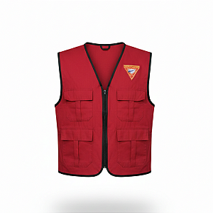 COLETE OPERACIONAL DESBRAVADOR LOGO D1 VERMELHO