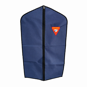 Porta Uniforme, Azul com Viez Preto com logo D1