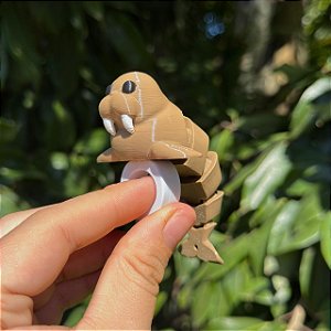 ARGANEL/PRENDEDOR DE LENÇO 3D ARTICULADO, FOCA