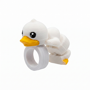 ARGANEL/PRENDEDOR DE LENÇO 3D ARTICULADO, PATO.