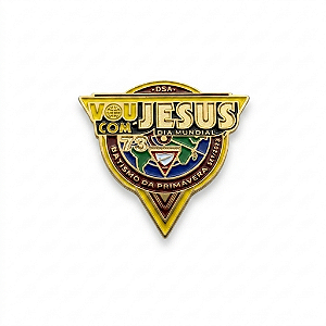 ARGANEL/PRENDEDOR DE LENÇO VOU COM JESUS, DESBRAVADOR