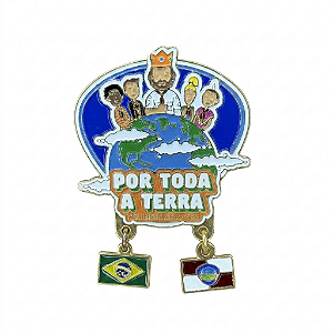 ARGANEL/PRENDEDOR DE LENÇO, POR TODA A TERRA, COM BANDEIRINHAS