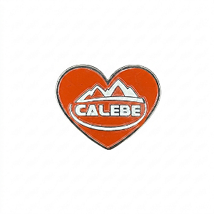 ARGANEL/PRENDEDOR DE LENÇO, CORAÇÃO CALEBE LARANJA