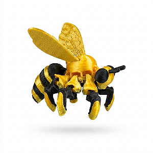 ARGANEL/PRENDEDOR DE LENÇO, ABELHA 3D ARTICULADO