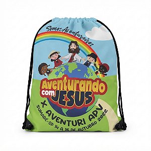 SACOCHILA CUSTOMIZADA, AVENTURANDO COM JESUS