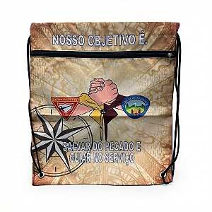 SACOCHILA CUSTOMIZADA, NOSSO OBJETIVO É SALVAR DO PECADO E GUIAR NO SERVIÇO