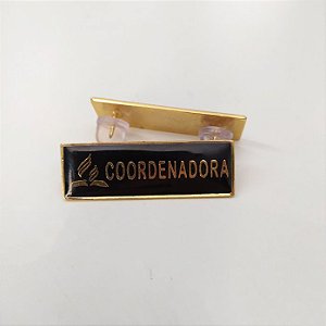 Tira de cargo Funções de Igreja metal, coordenadora