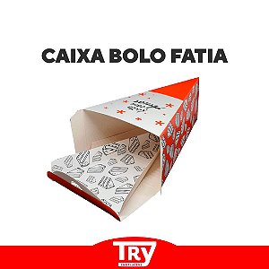 Caixa Embalagens Para Fatia De Torta/bolo/doces Delivery (50 UNIDADES)
