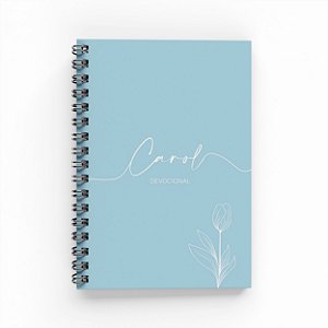 Caderno Devocional Personalizado - Rosa Minimalista