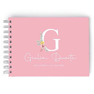 Livro do Bebê Personalizado - Floral