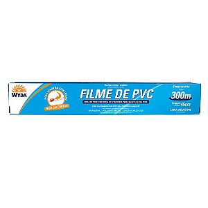 ROLO DE FILME PVC DE 45CMx300M - 1 UNIDADE