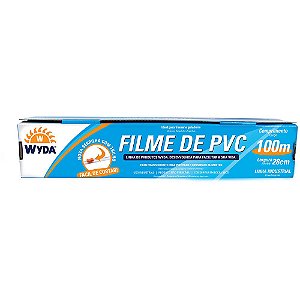 ROLO DE FILME PVC DE 28CMx100M - 1 UNIDADE