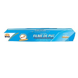 ROLO DE FILME PVC DE 45CMx100M - 1 UNIDADE