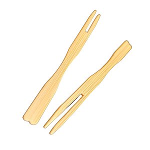 ML (Palitos para Petisqueiras) Mini Garfo Coquetel Em Bambu 100% Bio 9cm - 100 unidades