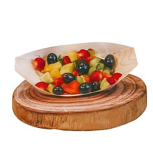 Barquinha Lâmina de Madeira 13x8cm Biodegradável - 1.000un