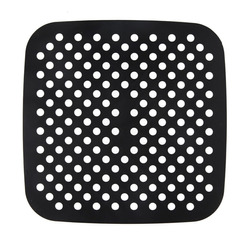 Tapete Forro Protetor Silicone Para Airfryer Antiaderente Cor Preto