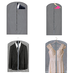 Kit 10 Capas Para Terno ou Vestido Frente em Cristal ou Visor (  ESTOQUE VIRTUAL )