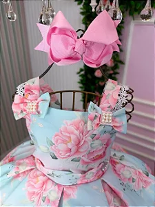 Vestido Mini Miss Florido + Saiote