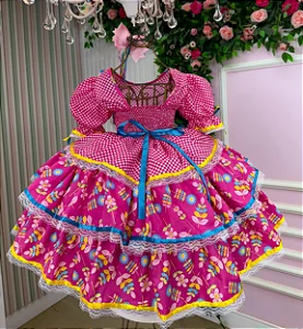 Vestido Bella Child Junino Quermesse Chique