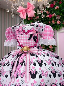 Vestido Junino Tematico Luxo Minnie