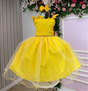 Vestido Marie Mariely Amarelo