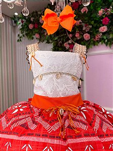 Vestido Temáticos Infantil Luxo Moana Modelo 3