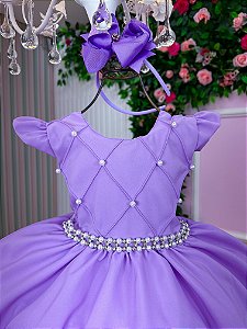 Vestido Ysa Kids Francine Lilas