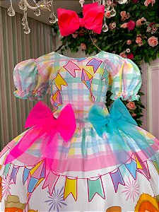 Vestido Marie Junino Luxo Quermesse das Cores