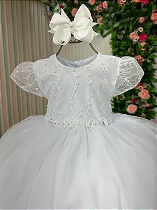 Vestido Menina Bonita Cibele Branco