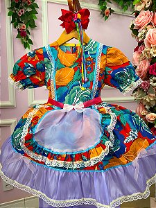 Vestido Junino Tropical Lorenza
