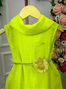 Vestido Blogueirinha Serena Verde Lima Neon