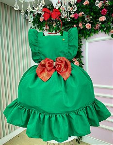 Vestido Blogueirinha Natali Verde - Natal