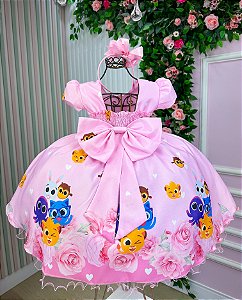 Vestido Tematicos Ysa Kids Bolofofos - Bolo Fofos Rosa