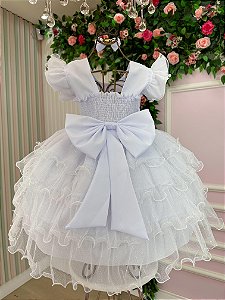 Vestido Ysa Kids Belinda Branco