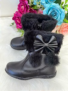 Bota/Coturno Flor Di Mila Zoe Preta