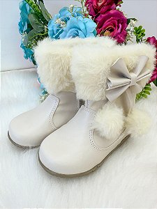 Bota/Coturno Flor Di Mila Zoe Off-Marfim
