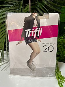 Meia Calça Fio 20 Trifil Juvenil Rosa Gravatinha