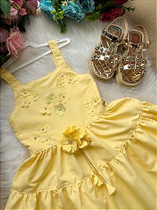 Vestido Blogueirinha Cecilia Amarelo