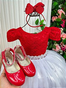 Vestido Enjoy Longo Mari Peito Vermelho