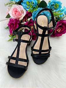 Sandalia Flor Di Mila Mariana Preto