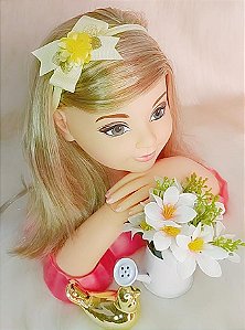 Faixa Belli Florzinha Amarelo Claro
