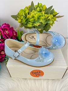Sapatilha Doce Pe Jardim Encantado Azul Bebe