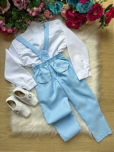 Conjunto Kanga Social Gustavo Suspensorio Azul Bebe