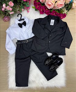 Conjunto Social Miss Cherry Jorge Terno Preto