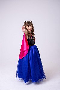Fantasia Princesa Belli Ana Frozen Longa