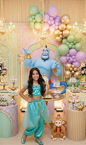 Fantasia Princesa Belli Princesa Jasmine Verde Tiffany